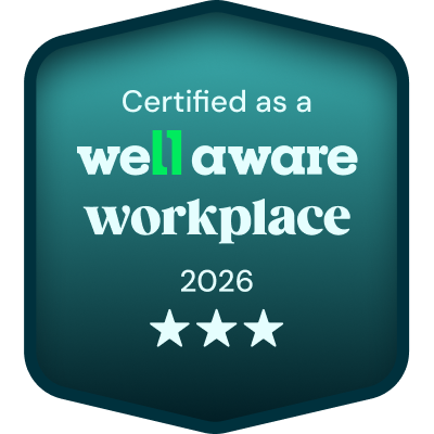 Certified as a Well Aware Workplace 2026